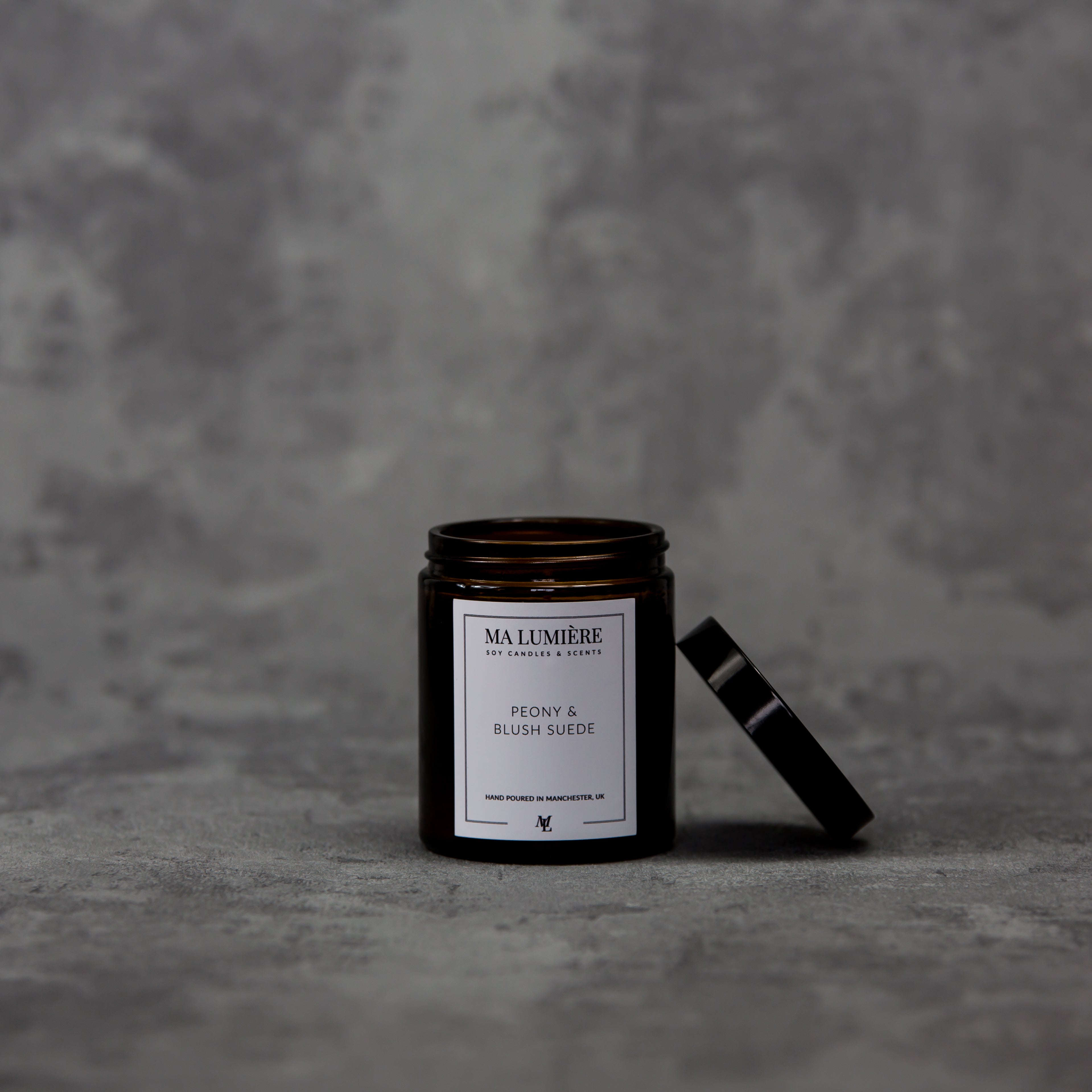 Peony & Blush Suede Soy Candle