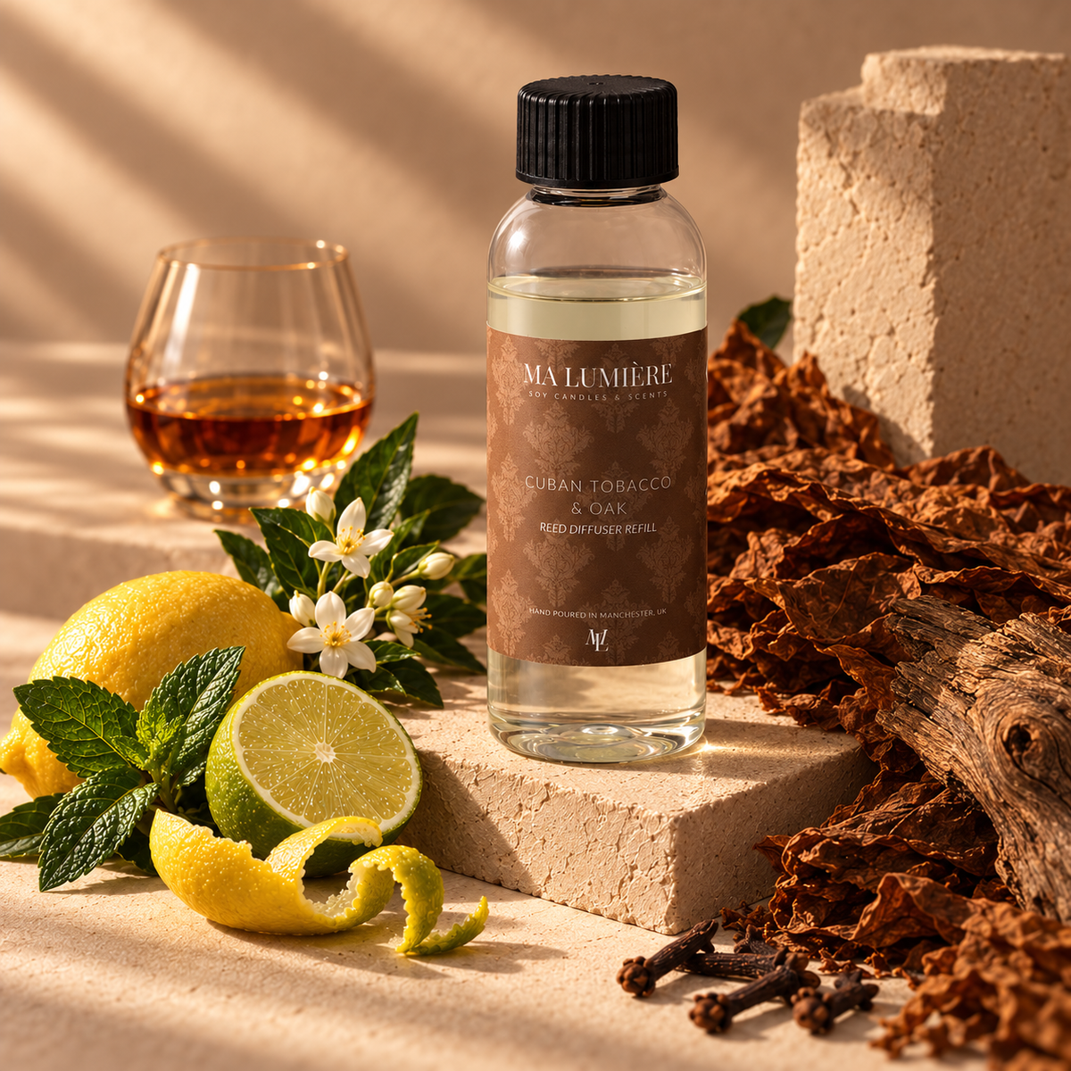 Cuban Tobacco & Oak Reed Diffuser REFILL