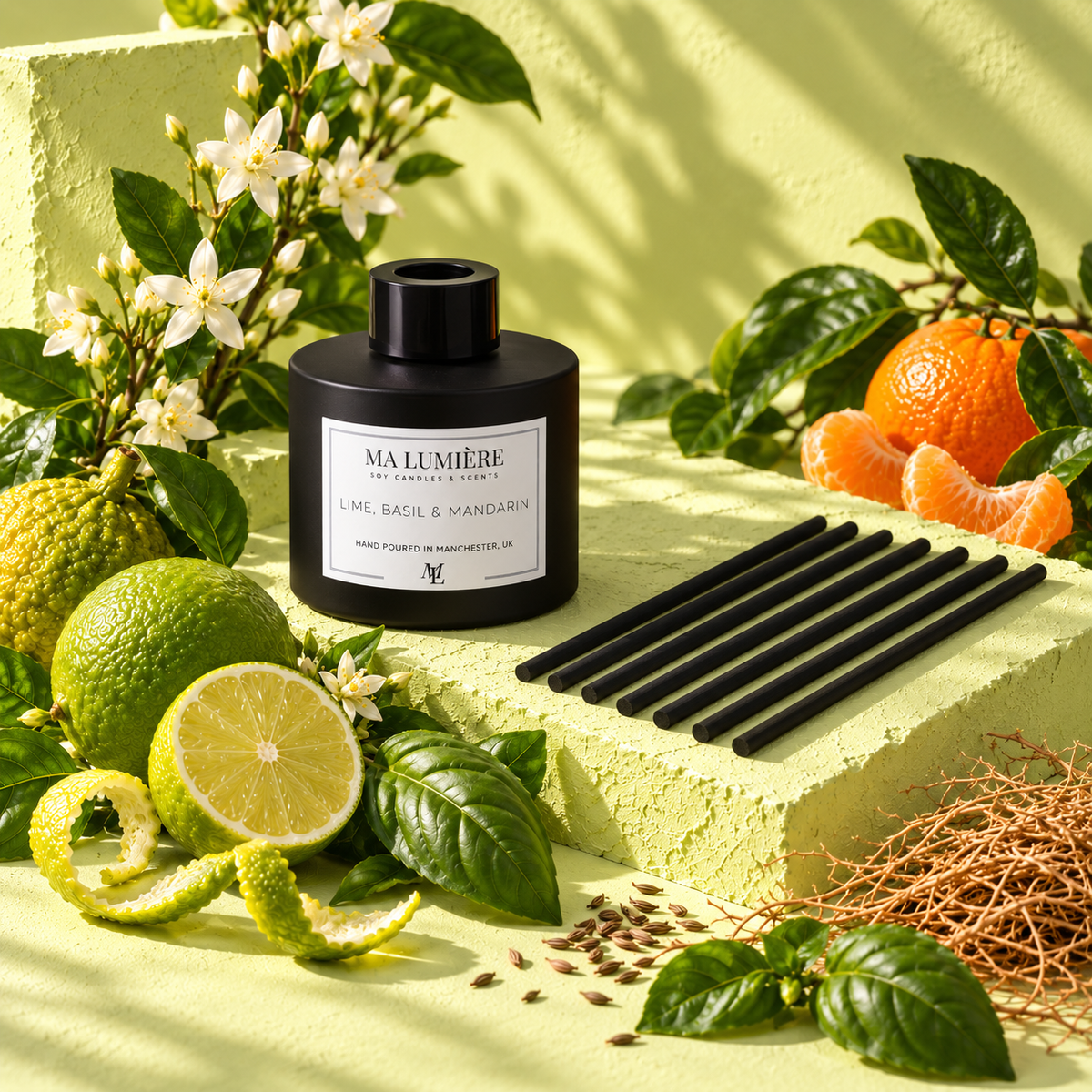 Lime, Basil & Mandarin Reed Diffuser