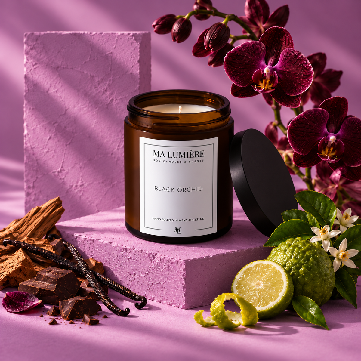 Black Orchid Soy Candle