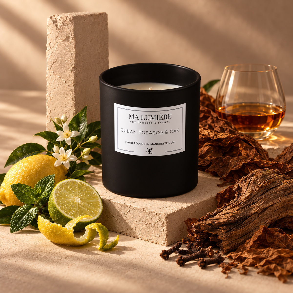 Cuban Tobacco & Oak Soy Candle