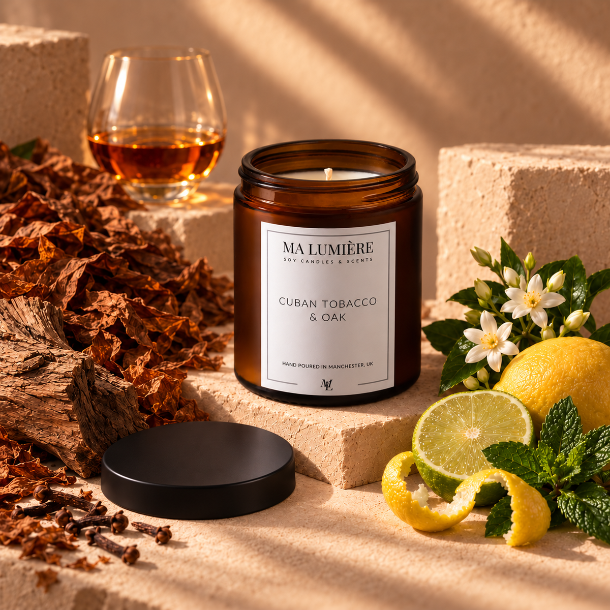 Cuban Tobacco & Oak Soy Candle