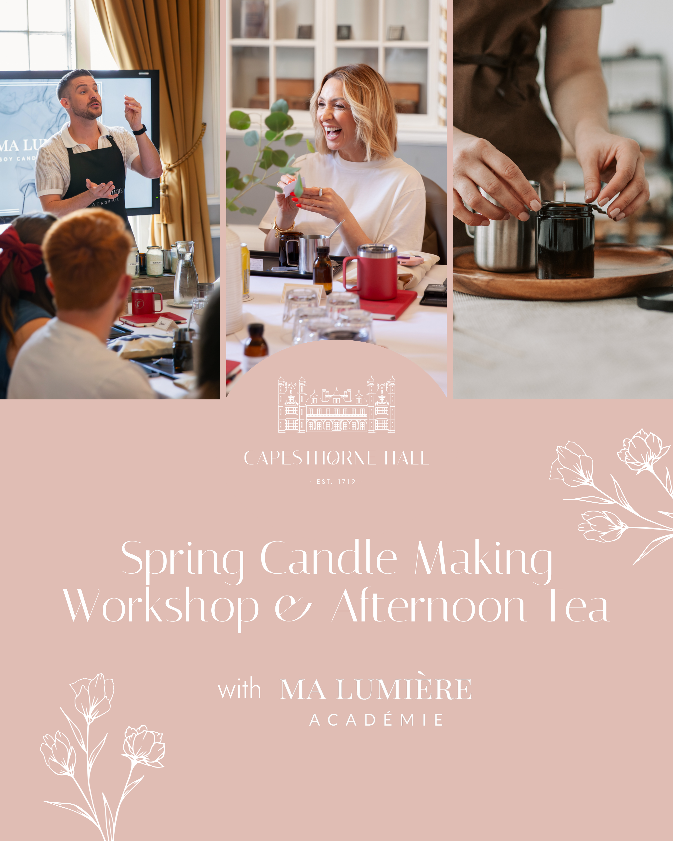 Spring Candle Making & Afternoon Tea – 10:00am to 12:30pm